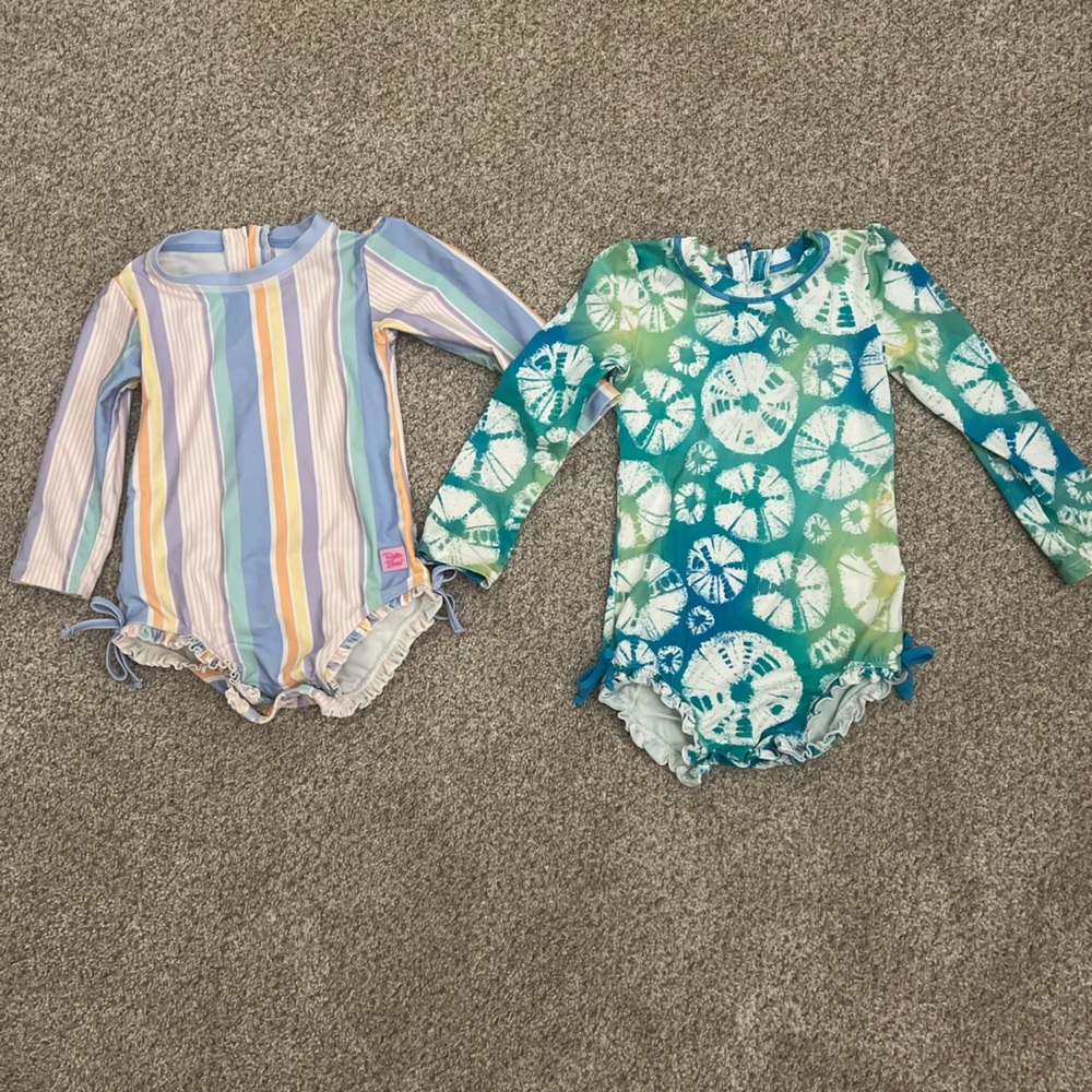 18-24 months Ruffle butts bathing suits GUC